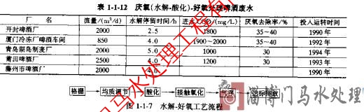 啤酒廢水廠廢水處理（二）水解-好氧處理